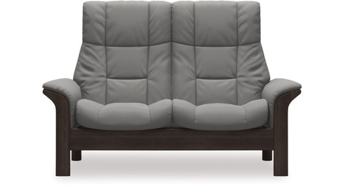 Stressless&reg; Windsor 2 Seater &ndash; Paloma Silver Grey, High Back